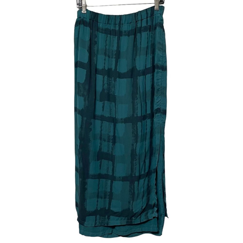 Risona Grid Pattern Midi Skirt M/L - image 1